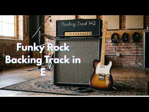 Funky Rock backing Track in E - 100 BPM