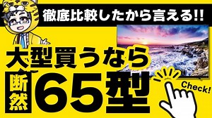 【液晶テレビ】各メーカー比較したら65型と55型でかなりの差が【置けるなら６５型おすすめ】