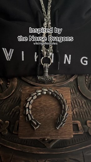 Includes wooden showcase ⚔️🐲 #dragonscale #norsedragon #jormungandr #godofwarragnarok #vikinglifestyles