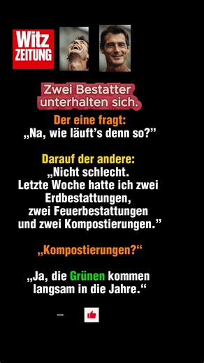 Neue Bestattungsart 🌱😂 #SchwarzerHumor #witz #memes