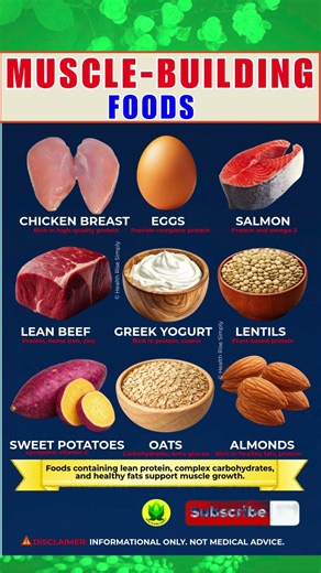 Top 9 Muscle Building Foods You Should Know
