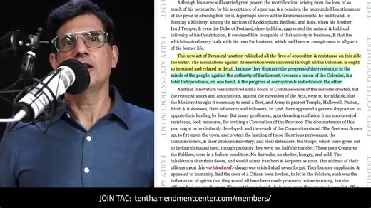 The founders fought a long, bloody war to secede from the British - where government held total power, and the people were expected to comply, or die. The views they held EVEN before shots were fired - that’s what America is supposed to be. On this episode, it’s the story of the REAL American Revolution Path to Liberty: January 28, 2026 | Tenth Amendment Center