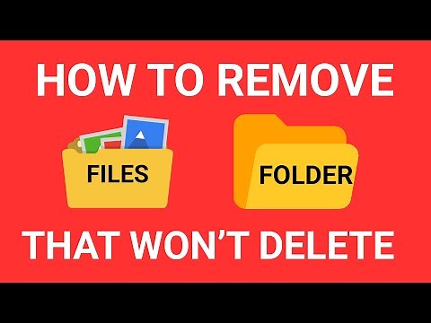Folder Can't Delete - How to Remove FOLDERS That Won't Delete? Latest Trick 100% Works!