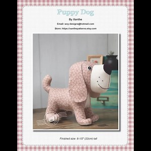 Stuffed Animal - Standing Puppy Dog | PDF Sewing Patterns & Tutorials | Fabric Toys | Instant Download |gift Ideas | Softies - Etsy