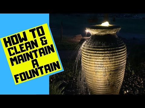 HOW TO CLEAN AND MAINTAIN A FOUNTAIN | Caring for an Aquascape Urn Fountain