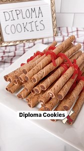 18K views · 152 reactions | DIPLOMA COOKIES ‍ Cute and easy snack to serve at a graduation party! To make them, we wrapped licorice around rolled wafer cookies - they look like mini diplomas! #graduationparty #graduationpartyideas | The Soccer Mom Blog - Positive Inspiration for Moms | Facebook