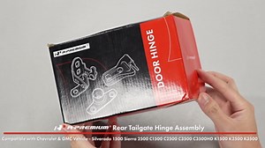 A-Premium Rear Tailgate Hinge Kit Compatible with 1992-2000 Chevrolet Chevy & GMC - Silverado 1500 Sierra 2500 C1500 C2500 C3500 K1500 K2500 K3500 C3500HD - 15691088, 15691087, 15603558, 15521579