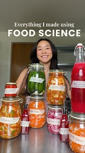 This is everything I made using food science 🥕 By @wendythefoodscientist Preserving food isn’t just something our ancestors did it’s a powerful toolkit that still makes sense today. It saves waste, deepens flavour, and lets us eat seasonal produce all year long. I used five ancient techniques to preserve my favourite summer veggies and fruits and each one is backed by fascinating science. In upcoming posts, I’ll explain exactly how they work and how you can try them too. If you are looking for 