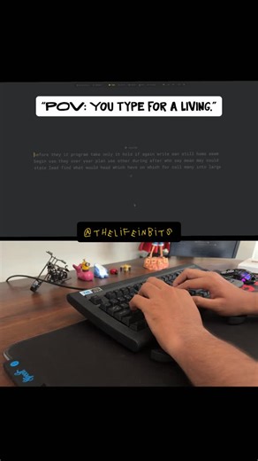 The Life In Bits on Instagram: "Satisfying for dev eyes only 👀 How fast do you type? ⌨️ Drop your WPM in comments 👇 Follow @thelifeinbits Typing speed test for January 2026. Website name: www.monkeytype.com Keyboard: TVS GoldPrime [typing test, mechanical keyboard, developer life, software engineer, coding routine, desk setup, keyboard sounds, productivity, it professional, tech lifestyle, programming, daily workflow] #typingtest #keyboardlover #mechanicalkeyboard #developerlife #softwareengin