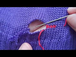 How to Repair a Hole in Your Knitted Sweater
