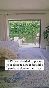 A pocketing door that feels like it opens up a whole wall? Yes, please! ☀️🙌Pro remodeler and HGTV host Laurie March and her husband recently finished renovating their LA home. Learn how she balanced structural improvements, aesthetics, and lifestyle to bring her dream home to life here: https://www.andersenwindows.com/ideas-and-inspiration/blog/tips/3-lessons-on-designing-a-healthy-home/ | Andersen Windows Doors