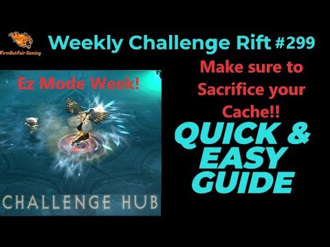 Diablo 3: NA Challenge Rift #299 - Quick & Easy Guide - Maps & Everything you need for a quick time!