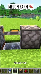 Melon Farm in Minecraft 🍉 | Easy Automatic Survival Build #aestheic