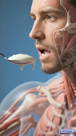 What Happens After One Vanilla Milk Pudding Bite? | Inside Human Body 3D