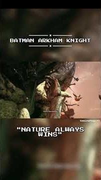 Poison Ivy’s Deadly Sacrifice in Batman Arkham Kight 😢 | Batman Arkham Knight