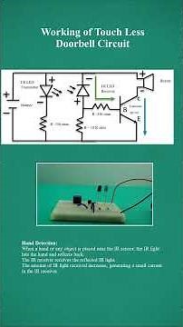 How Touchless Doorbell Works 🔔 Simple IR Sensor Circuit #breadboardproject