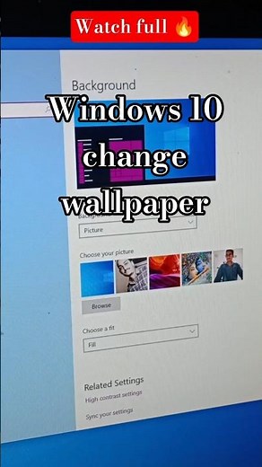 how to change wallpaper in windows 10 | set desktop background wallpaper windows 10 #windows10 #sort