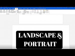 Microsoft Word Change Orientation of One Page in a Document (One Page to Landscape)