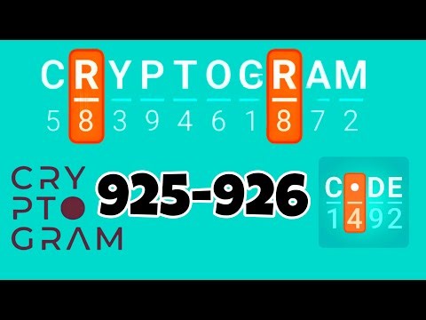 CRYPTOGRAM level 925 926