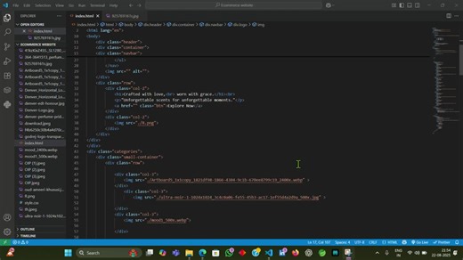 Perfume Website Built with HTML and CSS | Ragul Anastraj M posted on the topic | LinkedIn