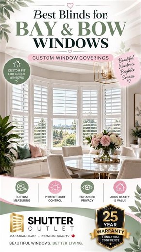 BEST BLINDS for Bay & Bow Windows | Custom Window Coverings