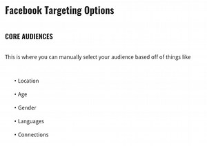 Facebook Marketing PROJECT