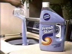 Fresh Start laundry detergent ad from 1981