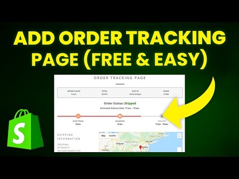How To Add Order Tracking Page On Shopify (FREE & EASY)