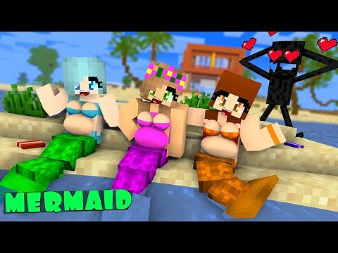 Monster School : 3 NEW MERMAID SISTERS - Minecraft Animation