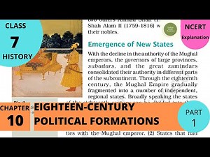 NCERT Class 7 History Chapter 10: 18th Century Political Formations(PART 1)