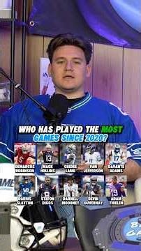 Which Player On This List Played The MOST Games Since 2020?🤔🏈 #nflshorts