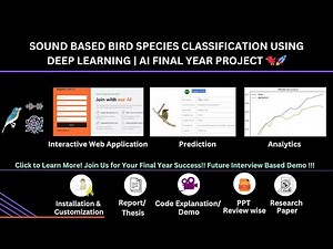 BIRD SPECIES CLASSIFICATION USING DEEP LEARNING | AI FINAL YEAR PROJECT | MINI PROJECT | FREE CSE IT