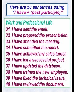 42K views · 782 reactions | Here are 50 sentences using "I have +...