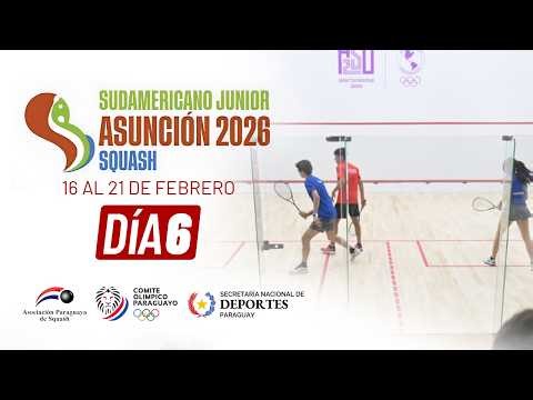 🔴 EN VIVO | SND STADIUM - Día [6] - Sudamericano Juvenil de Squash ASU 2026