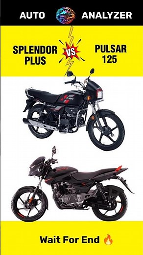 Hero Splendor Plus 😍 Vs Bajaj Pulsar 125 🤩 | Full Comparison & Review 💥 | #shorts