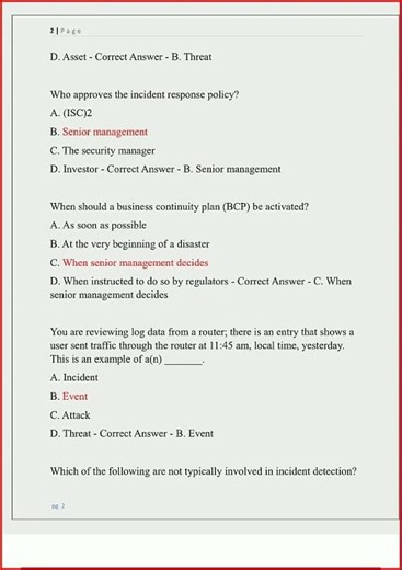 Isc2 Certified In Cybersecurity Cc Exam Newest Actual Exam A video