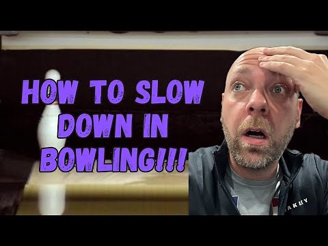How to slow your bowling ball speed down or speed it up