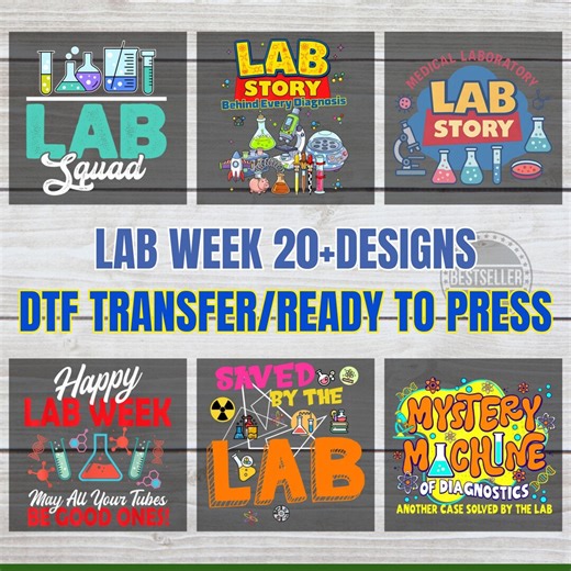 Happy Lab Week Ready to Press DTF Transfer, Medical Lab Staff Shirt Print, Science Lab Technician Iron on Heat Transfer - Etsy