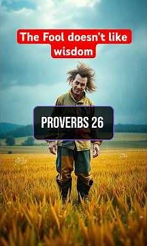 Proverbs 26:1-16. Talks about the fool. #bibleverse #scripture