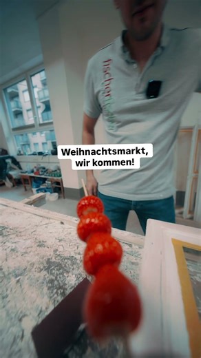 So werden Erdbeeren am Weihnachtsmarkt gemacht 🎄🍫 Maler Edition