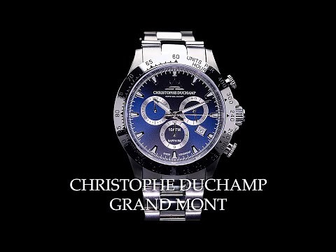 Christophe Duchamp Grand Mont steel watch promo video