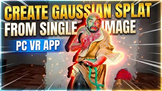 Single Image → 3D Gaussian Splat in VR | Holo Picture Viewer | Timo Fleisch