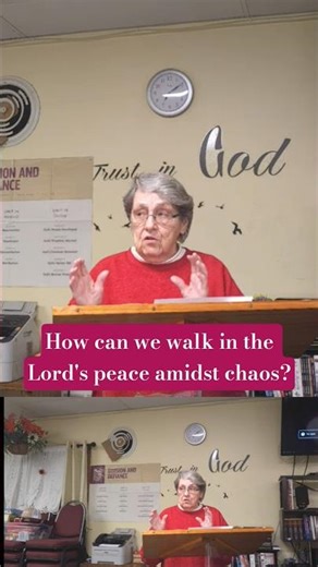 How can we walk in the Lord's peace amidst chaos?