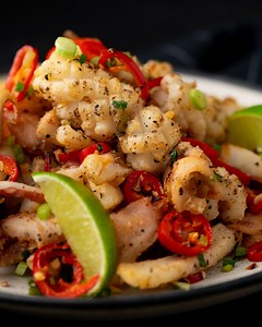 339K views · 5.7K shares | Super Light and Crispy Salt & Pepper Squid ✌️ Get the recipe: https://www.marionskitchen.com/chinese-salt-pepper-squid/ | Marion Grasby | Facebook