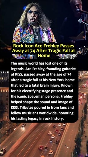 Rock Icon Ace Frehley Passes Away at 74 After Tragic Fall at Home