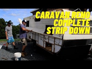 Caravan Renovation Begins! | Stripping the Exterior (DIY Re-Sheet & Repair)