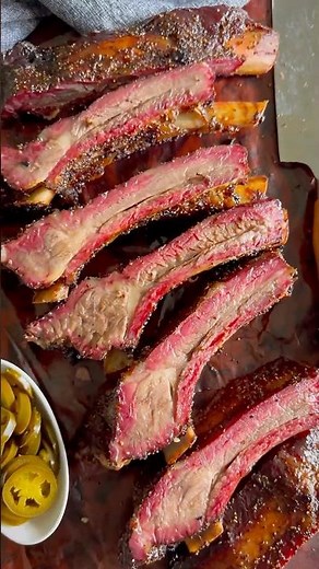 Smoked Beef Back Ribs #bbq #oklahomajoes #charcoal #recipe #cooking #explore #foodie