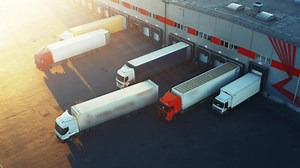 Trucks Semi-trailers Stand Warehouse Ramps Logistics Stock Footage Video (100% Royalty-free) 1064321845 | Shutterstock