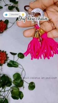 diy key chain#woolen craft#key chain tutorial#content creator#shorts feed#shorts video# malayalam