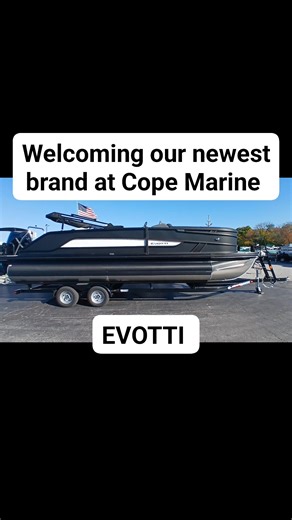 🚤✨ Exciting News at Cope Marine! ✨🚤 Please help us welcome Evotti Marine as our newest brand partner! Even better… one of the first Evotti 523CS pontoons delivered to dealers has made its way right here to Cope Marine — and we couldn’t be more thrilled. Cope Marine is proud to now offer these brand-new, high-performance pontoon boats from Evotti, a fresh and dynamic manufacturer bringing luxury, build quality, and performance to a whole new level. If you’ve been looking for a pontoon that does